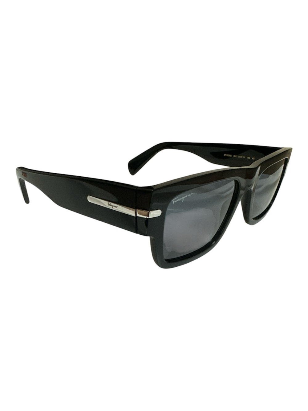 NWT Salvatore Ferragamo SF1030S 001 Sunglasses Black Square Frame Made In Italy